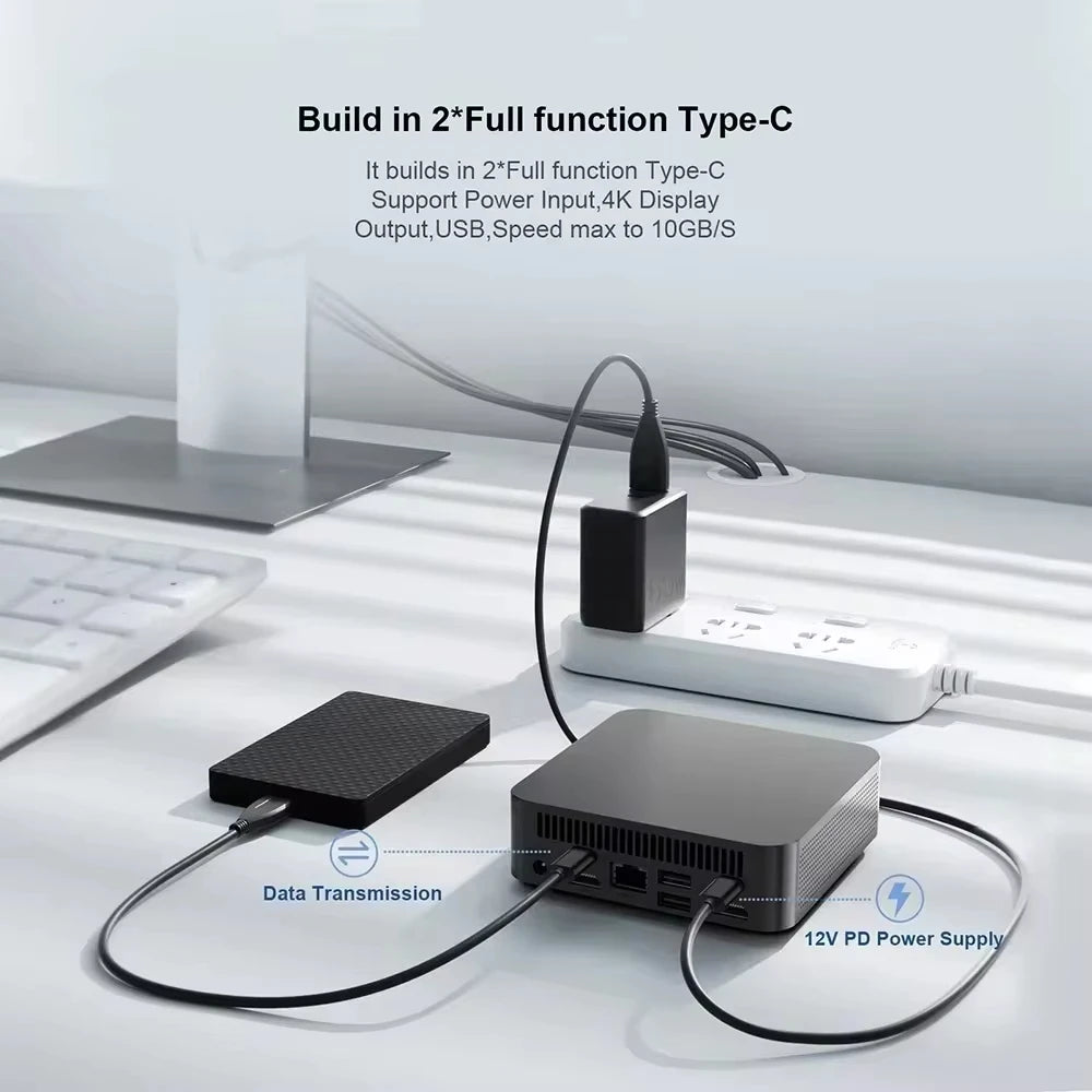 2026 New game Mini PC Intel i9 8950HK i3-6100 Computer Windows 11 16GB 1/2TB 4K Gaming Computer WiFi6 Portable Mini Desktop PC
