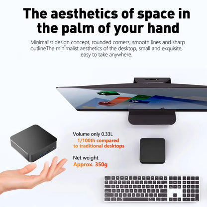New Portable i9 Mini PC Computer Windows 11 Intel Core i9 8950HK 16GB 1TB Gaming Computer Dual-Band WiFi 6-Core Mini Desktop PC