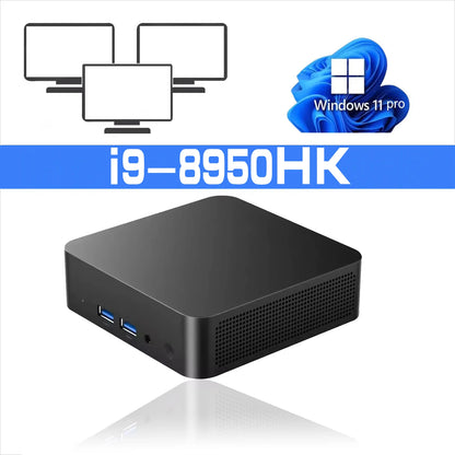 2026 New game Mini PC Intel i9 8950HK i3-6100 Computer Windows 11 16GB 1/2TB 4K Gaming Computer WiFi6 Portable Mini Desktop PC
