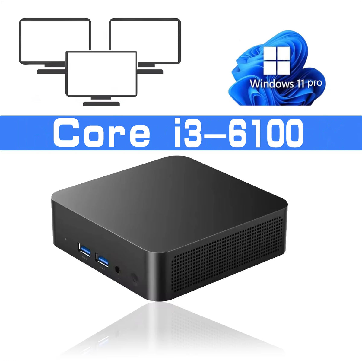 New Portable i9 Mini PC Computer Windows 11 Intel Core i9 8950HK 16GB 1TB Gaming Computer Dual-Band WiFi 6-Core Mini Desktop PC