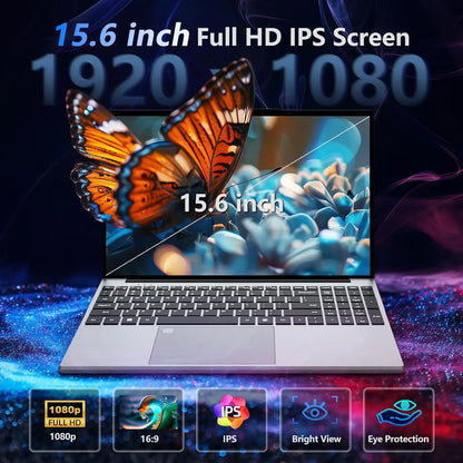 New 15.6 " Laptop Intel Core I9 10980HK/9900 16GB RAM 2TB SSD Ultra Slim Gaming Laptop 4K HD Windows 11 Office Study Notebook