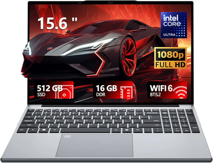 15.6" Protable Laptop Windows 11 Intel I9 10980HK/9900 Notebook PC Gamer 16GB RAM 2TB SSD Backlit 180° Open Office Computer PC