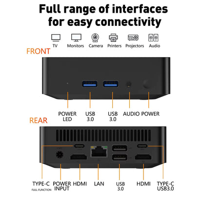 2026 New game Mini PC Intel i9 8950HK i3-6100 Computer Windows 11 16GB 1/2TB 4K Gaming Computer WiFi6 Portable Mini Desktop PC