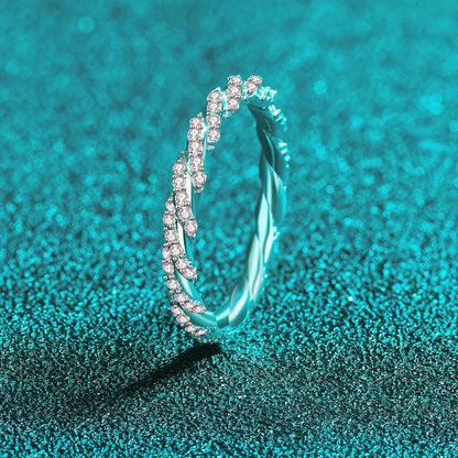 NeeTim Full D Color Moissanite Wedding Band Ring 925 Sterling Silver Sparkling Eternity Band Engagement Bride Rings For Women