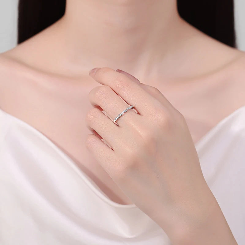 NeeTim All Moissanite Lab Diamond Ring for Women 925 Sterling Silver Rings with Gold Plated Wedding Bridal Proposal Promise Band