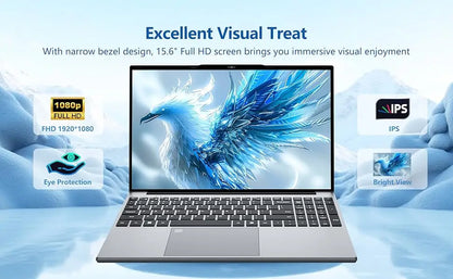 15.6' Windows 11 Laptop Computer Intel I9 10980HK/9900 16GB RAM 1TB SSD Notebook PC 4K HD Backlight Office Study Gaming Laptops