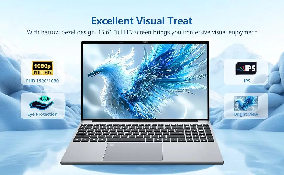 New 15.6 " Laptop Intel Core I9 10980HK/9900 16GB RAM 2TB SSD Ultra Slim Gaming Laptop 4K HD Windows 11 Office Study Notebook