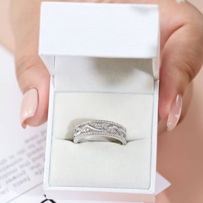 Newshe Luxury Moissanite Wedding Rings for Women Original 925 Sterling Silver Eternity Band Brilliant Engagement Ring Jewelry