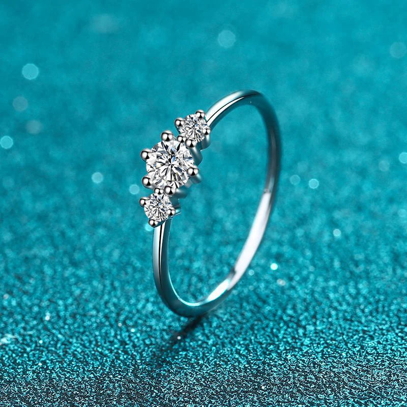NeeTim Full D Color Moissanite Rings for Women 925 Sterling Silver Lab Diamond Wedding Engagement Ring Jewelry Band Gemstone
