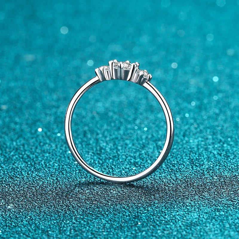 NeeTim Full D Color Moissanite Rings for Women 925 Sterling Silver Lab Diamond Wedding Engagement Ring Jewelry Band Gemstone