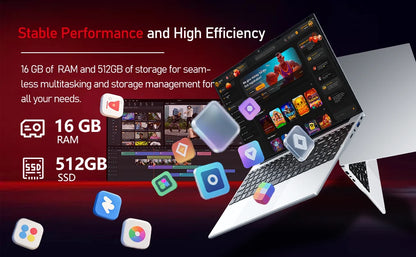 Windows 11 Gaming Computer Intel Core I9-10980HK Office Study Laptop 15.6 Inch 16GB RAM 1TB SSD Fingerprint Unlock Notebook
