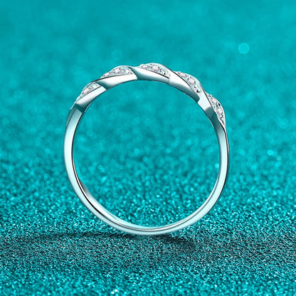 NeeTim All Moissanite Lab Diamond Ring for Women 925 Sterling Silver Rings with Gold Plated Wedding Bridal Proposal Promise Band