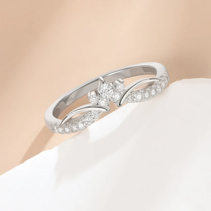 Newshe Moissanite Wedding Band for Women 925 Silver Crown Stacking Eternity Rings D Color VVS1 Luxury Ring Jewelry